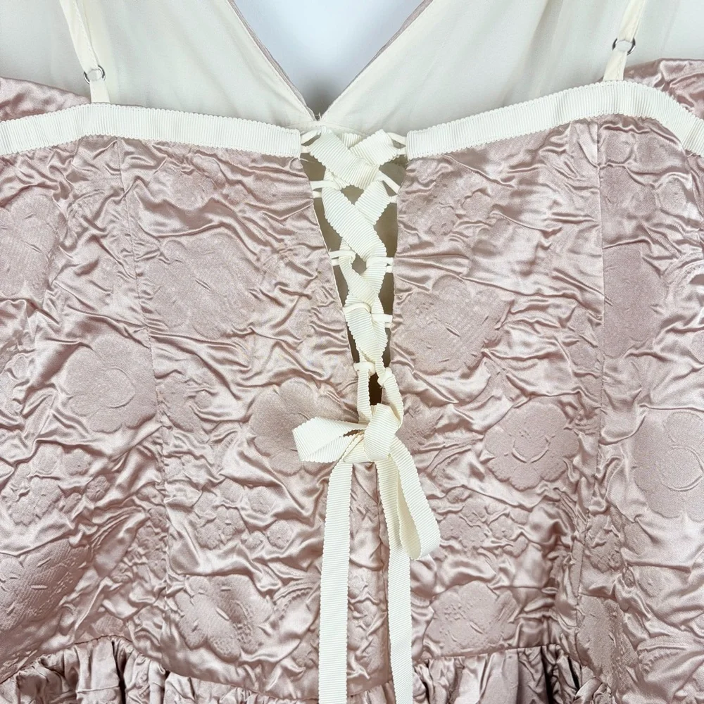 NWT For Love and Lemons‎ Satin Bubble Skirt Mini Dress